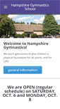 Mobile Screenshot of hampshiregymnastics.com